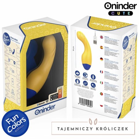 ONINDER CUTE Love Buddy Master - Wibrujący model z aplikacją, żołty 14 cm ONINDER