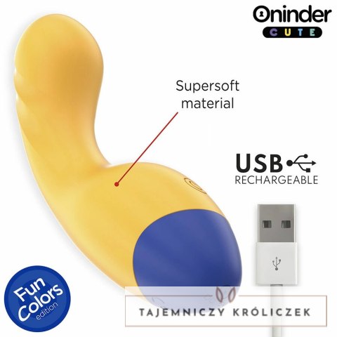 ONINDER CUTE Love Buddy Master - Wibrujący model z aplikacją, żołty 14 cm ONINDER