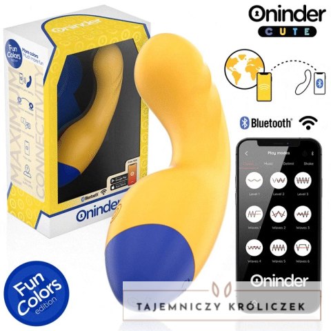 ONINDER CUTE Love Buddy Master - Wibrujący model z aplikacją, żołty 14 cm ONINDER
