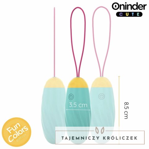 ONINDER CUTE Silikonowe Jajko Wibracyjne Sterowane Aplikacją Bluetooth IPX7 ONINDER