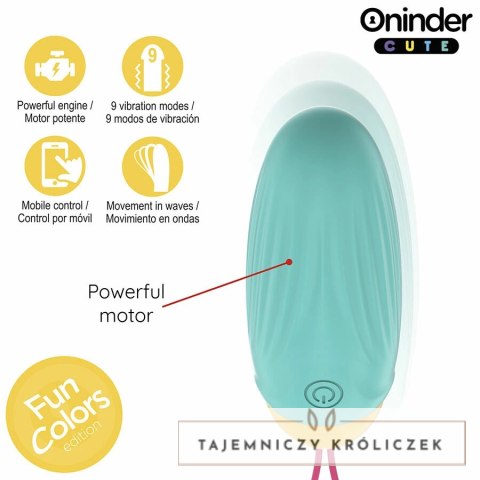 ONINDER CUTE Silikonowe Jajko Wibracyjne Sterowane Aplikacją Bluetooth IPX7 ONINDER