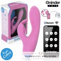 ONINDER Cute Love Bunny - wibrator z funkcją sterowania aplikacją, rożowy 14,5 cm ONINDER