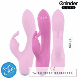 ONINDER Cute Love Bunny - wibrator z funkcją sterowania aplikacją, rożowy 14,5 cm ONINDER