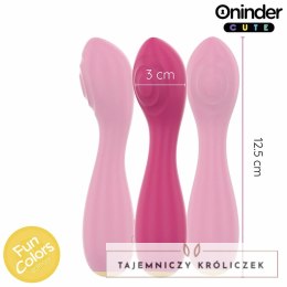 Oninder Cute Master - Wibrująca maszyna intymna G z aplikacją, rożowo-żołta 12,5 cm ONINDER