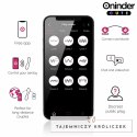 Oninder Cute Master - Wibrująca maszyna intymna G z aplikacją, rożowo-żołta 12,5 cm ONINDER