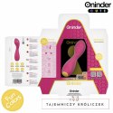 Oninder Cute Master - Wibrująca maszyna intymna G z aplikacją, rożowo-żołta 12,5 cm ONINDER