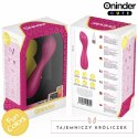 Oninder Cute Master - Wibrująca maszyna intymna G z aplikacją, rożowo-żołta 12,5 cm ONINDER