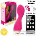 Oninder Cute Master - Wibrująca maszyna intymna G z aplikacją, rożowo-żołta 12,5 cm ONINDER