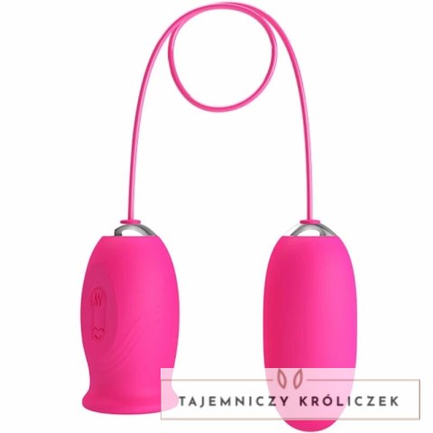 Pretty Love Daisy - rożowe jajko wibrujące z funkcją ruchomej końcowki PRETTY LOVE