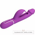 Pretty Love Kampas Wielofunkcyjny Wibrator Krolik Fioletowy 3w1 USB PRETTY LOVE