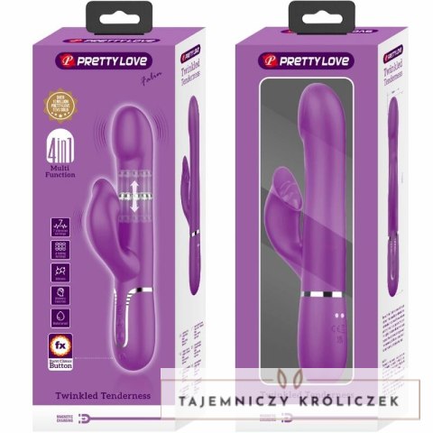 Pretty Love wielofunkcyjny masażer intymny fioletowy USB PRETTY LOVE