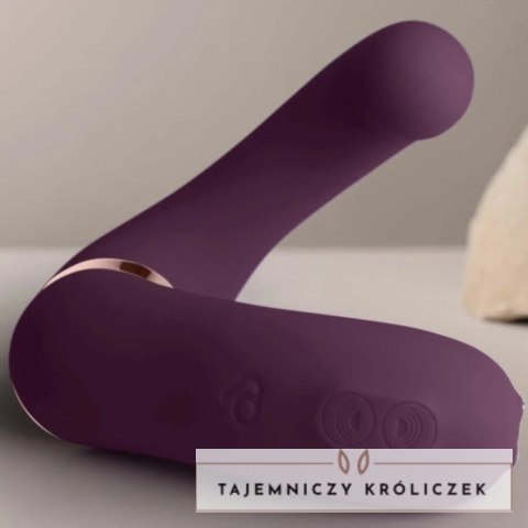 Rocks-Off Gemini - Fioletowy model z podwojnym systemem wibracji USB ROCKS-OFF