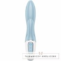 Satisfyer Air Pump Bunny 1 - niebieska maszyna intymna z funkcją nadmuchu SATISFYER