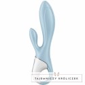 Satisfyer Air Pump Bunny 1 - niebieska maszyna intymna z funkcją nadmuchu SATISFYER