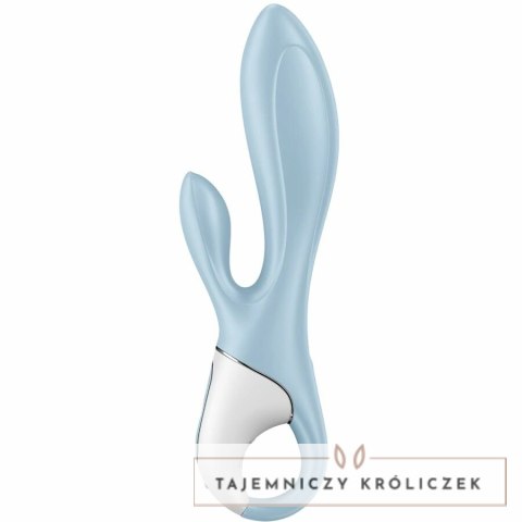 Satisfyer Air Pump Bunny 1 - niebieska maszyna intymna z funkcją nadmuchu SATISFYER