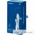 Satisfyer Air Pump Bunny 1 - niebieska maszyna intymna z funkcją nadmuchu SATISFYER