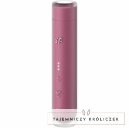 Satisfyer First Kiss Wave - kompaktowy model z falami ciśnieniowymi Garnet SATISFYER