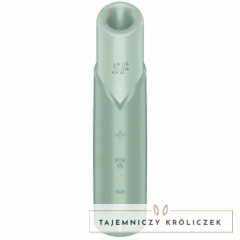 Satisfyer Naughty Kiss Wave Air Wave, kompaktowy model akwamaryn USB-C SATISFYER