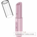 Satisfyer Secret Kiss Wave kompaktowy masażer Air Wave rożowy USB-C SATISFYER