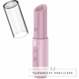 Satisfyer Secret Kiss Wave kompaktowy masażer Air Wave rożowy USB-C SATISFYER