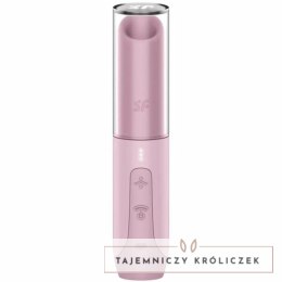 Satisfyer Secret Kiss Wave kompaktowy masażer Air Wave rożowy USB-C SATISFYER