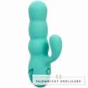 CalExotics California Dreaming Del Mar Diva Aqua Green - podwojny masażer z funkcją pchania CALEXOTICS