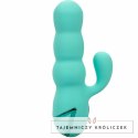 CalExotics California Dreaming Del Mar Diva Aqua Green - podwojny masażer z funkcją pchania CALEXOTICS
