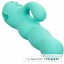 CalExotics California Dreaming Del Mar Diva Aqua Green - podwojny masażer z funkcją pchania CALEXOTICS