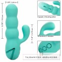 CalExotics California Dreaming Del Mar Diva Aqua Green - podwojny masażer z funkcją pchania CALEXOTICS
