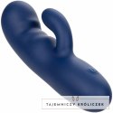 CalExotics Cashmere Silk Duo Blue - masażer dwusilnikowy, silikon, wodoodporny CALEXOTICS