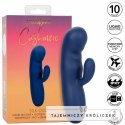 CalExotics Cashmere Silk Duo Blue - masażer dwusilnikowy, silikon, wodoodporny CALEXOTICS