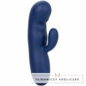 CalExotics Cashmere Silk Duo Blue - masażer dwusilnikowy, silikon, wodoodporny CALEXOTICS