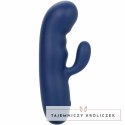 CalExotics Cashmere Silk Duo Blue - masażer dwusilnikowy, silikon, wodoodporny CALEXOTICS