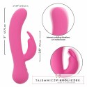 CalExotics First Time Bunny model rożowy z ładowaniem USB, silikon CALEXOTICS