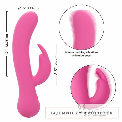 CalExotics First Time Bunny model rożowy z ładowaniem USB, silikon CALEXOTICS