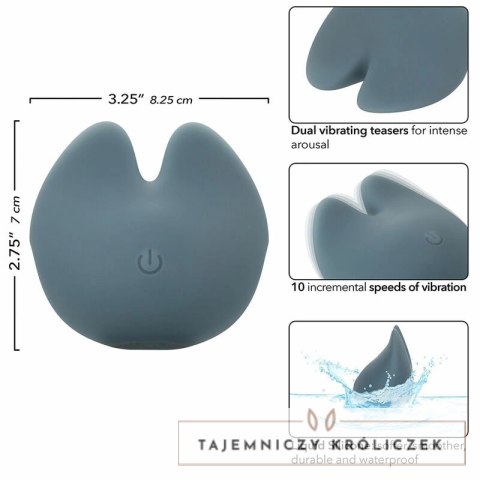 CalExotics Mod Curve Stimulator Blue - Wibrujący masażer silikonowy USB CALEXOTICS