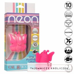 CalExotics Neon Vibes Flutter Vibe rożowy - kompaktowy stymulator z 10 trybami CALEXOTICS