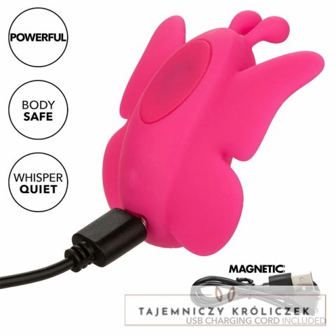 CalExotics Neon Vibes Flutter Vibe rożowy - kompaktowy stymulator z 10 trybami CALEXOTICS