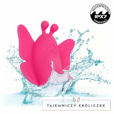 CalExotics Neon Vibes Flutter Vibe rożowy - kompaktowy stymulator z 10 trybami CALEXOTICS