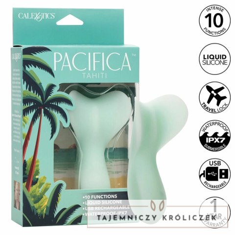 CalExotics Pacifica Tahiti Teaser Aqua 10 trybow, silikon, wodoodporny CALEXOTICS