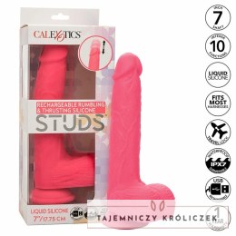 CalExotics Studs Wibrator Silikonowy 10 Trybow Rożowy 17,75 cm CALEXOTICS