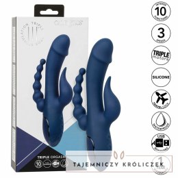 CalExotics Triple Action Blue - Masażer Intymny z Potrojnym Systemem Wibracji CALEXOTICS