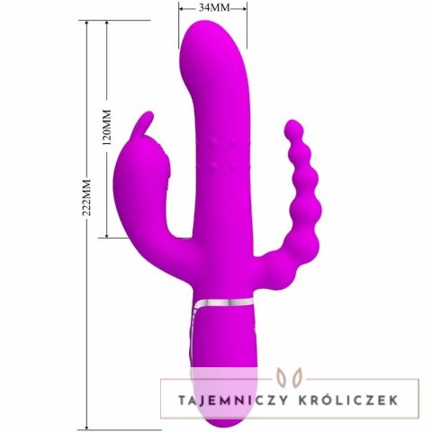Pretty Love Cammy 4w1 Wielofunkcyjny Wibrator Anatomiczny Rożowy PRETTY LOVE