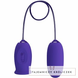 Pretty Love Daisy Youth fioletowy system stymulacji z funkcją lizania USB PRETTY LOVE