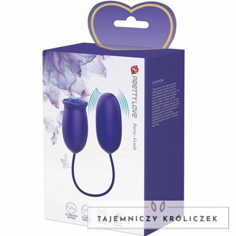 Pretty Love Daisy Youth fioletowy system stymulacji z funkcją lizania USB PRETTY LOVE