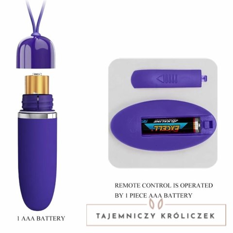 Pretty Love Darlene Youth Mini Wibrujący Bullet Fioletowy Pilot 12 Trybow PRETTY LOVE