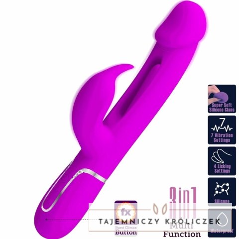 Pretty Love Dejon Rabbit 3w1 Wielofunkcyjny Model Fuksja USB PRETTY LOVE
