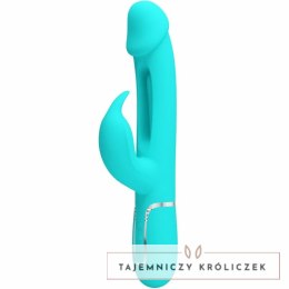 Pretty Love Dejon Rabbit Aqua Green - Wibrujący masażer 3w1, 7 trybow PRETTY LOVE