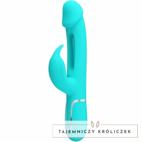 Pretty Love Dejon Rabbit Aqua Green - Wibrujący masażer 3w1, 7 trybow PRETTY LOVE