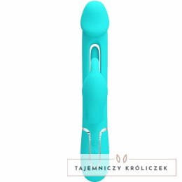 Pretty Love Dejon Rabbit Aqua Green - Wibrujący masażer 3w1, 7 trybow PRETTY LOVE